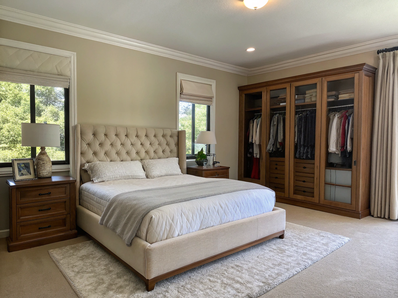 Master suite met inloopkast en luxe badkamer